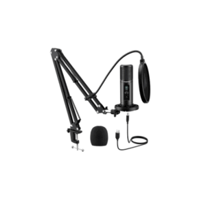 MICRÓFONO GAMING MAONO AU-PM422 USB / 3.5MM 192KHZ / 24-BIT CON PEDESTAL NEGRO
