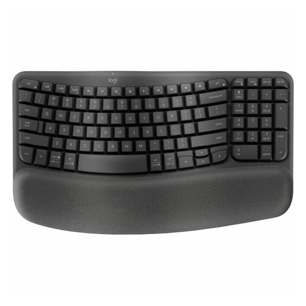TECLADO LOGITECH ERGO WAVE KEYS INALÁMBRICO BLUETOOTH INGLÉS 920-011898 NEGRO
