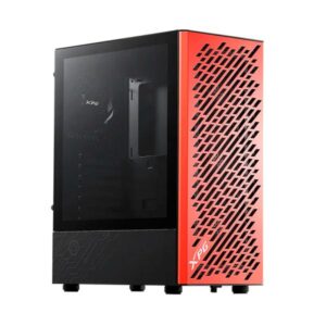 CASE GAMING ADATA XPG VALOR AIR MID TOWER VENTILADORES 4 DE 120MM CON VIDRIO LATERAL VALORAIRMT-BLACK-ORANGE NEGRO / NARANJA