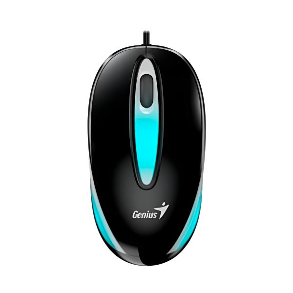 MOUSE RGB GENIUS RS2 DX-MINI ALÁMBRICO USB 1200 DPI 31010025400 NEGRO
