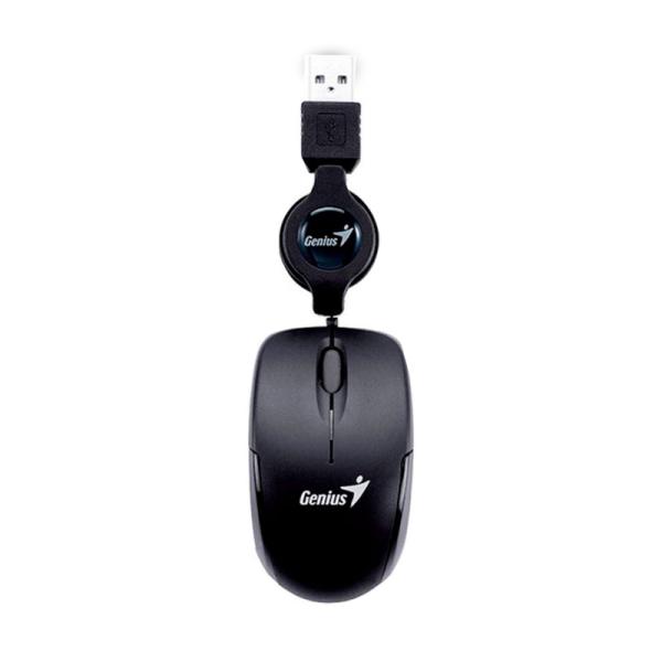 MOUSE GENIUS RS2 MICRO TRAVELER V2 ALÁMBRICO USB 1200 DPI 31010125100 NEGRO