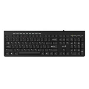 TECLADO GENIUS SLIMSTAR 230II MEMBRANA ALÁMBRICO USB ESPAÑOL 31310048401 NEGRO