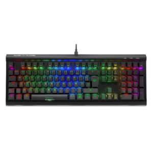 TECLADO GAMING RGB SHARKOON SKILLER SGK60 MECÁNICO ALÁMBRICO USB INGLÉS SWITCH ROJO 4044951030057