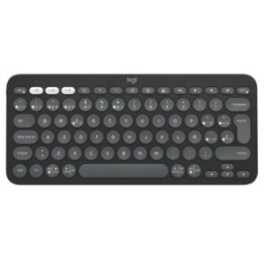 TECLADO LOGITECH PEBBLE KEYS 2 K380S MEMBRANA INALÁMBRICO BLUETOOTH ESPAÑOL 920-011783 NEGRO