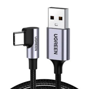 CABLE UGREEN US284 USB-A A USB-C ANGULO RECTO 2M 50942