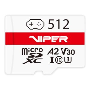 MEMORIA SDXC 512GB PATRIOT VIPER CLASE 10 UHS-I 100MB/S / 90MB/S PV512GGM32MCX