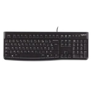 TECLADO LOGITECH K120 CORDED ALÁMBRICO USB INGLÉS 920-002478 NEGRO