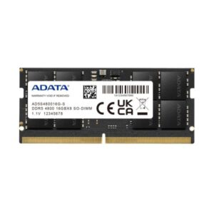 MEMORIA RAM PARA LAPTOP 16GB ADATA AD5S480016G-S DDR5 4800MHZ CL40 1.1V