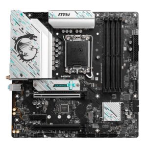 TARJETA MADRE MSI B760M GAMING PLUS WIFI LGA1700 MATX DDR5 911-7D99-032 NEGRO / BLANCO NEGRO / BLANCO
