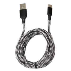 CABLE USB-C A USB-A 2.0 NOVA FDA31118001C CARGA RAPIDA 1.8M NYLON NEGRO