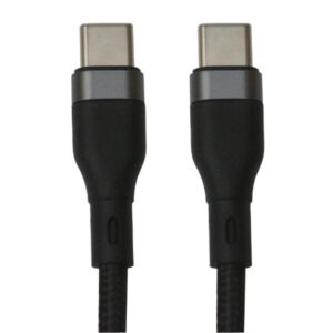 CABLE USB-C A USB-C NOVA FAD31918001C 65W 1.8M NYLON CARGA RAPIDA NEGRO