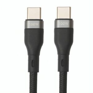CABLE USB-C A USB-C NOVA FAD32131001C 100W 3M NYLON CARGA ULTRA RAPIDA NEGRO