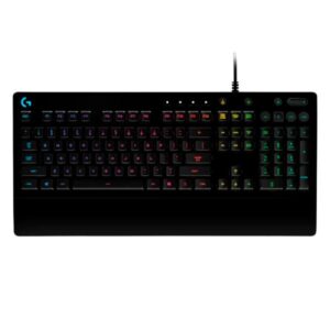 TECLADO GAMING RGB LOGITECH G213 PRODIGY MEMBRANA ALÁMBRICO INGLÉS 920-008084 NEGRO