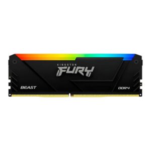 MEMORIA RAM PC 16GB KINGSTON FURY BEAST RGB KF432C16BB2A/16 DDR4 3200 MHZ CL16 1.35 V RGB, XMP 2.0, DISIPADOR DIMM 288 PINES
