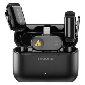 MICROFONO MAONO WM622 PB2 INALAMBRICO CON RECEPTOR LIGHTNING CON REDUCCION DE RUIDO