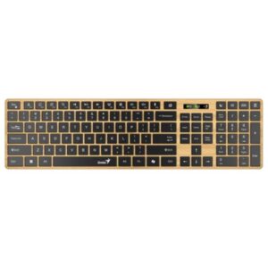 TECLADO GENIUS SLIMSTAR 7250BT MEMBRANA INALÁMBRICO (BLUETOOTH/2.4 GHZ) ESPAÑOL 31320004401 NEGRO