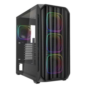 CASE RGB SHARKOON AK5M MID TOWER VENTILADORES 4 DE 120MM CON VIDRIO LATERAL 4044951041671 NEGRO
