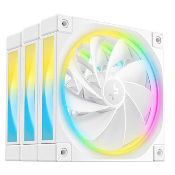 ABANICO ARGB DEEPCOOL FL12R 3IN1 WH 120MM 4 PIN PWM+ 3 PIN ARGB R-FL12R-WHAPN3-G BLANCO