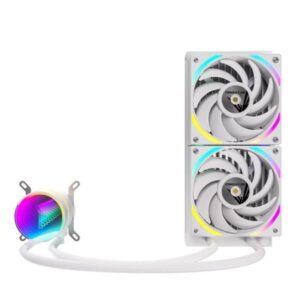 ENFRIAMIENTO LIQUIDO ARGB FORMULA V LINE OASIS L240 ARGB WH 240MM LGA1700/AM5  4 PIN PWM + 3 PIN ARGB 4711401661382 BLANCO