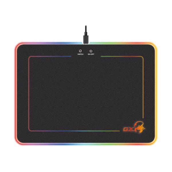 MOUSE PAD GAMING RGB GENIUS GX-PAD 600H 35X25CM GOMA 31250006400 NEGRO