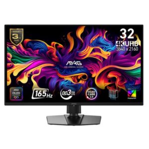 MONITOR GAMING MSI MAG 322UP QD-OLED E16 31.5" PLANA 3840X2160 165HZ QD-OLED G-SYNC / FREESYNC HDMI / DISPLAYPORT / USB-C 9S6-3DD29A-070 NEGRO
