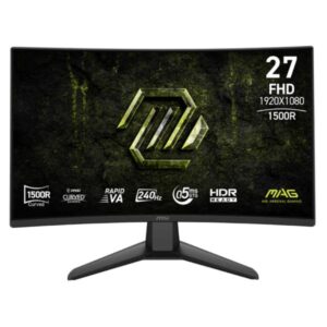 MONITOR GAMING MSI MAG 274CF X24 27" CURVA 1500R 1920X1080 240HZ VA RÁPIDO FREESYNC DISPLAYPORT / HDMI 9S6-3CF51T-004 NEGRO