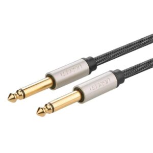 CABLE DE AUDIO UGREEN AV128 6.5MM MACHO A MACHO 2M 10638 GRIS