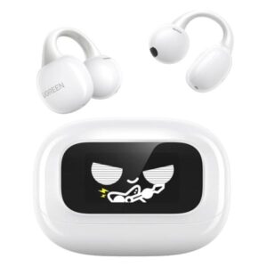 AUDIFONO UGREEN WS208 CLIPBUDS MAGIC TRUE INALÁMBRICO BLUETOOTH PANTALLA TÁCTIL 55136 BLANCO
