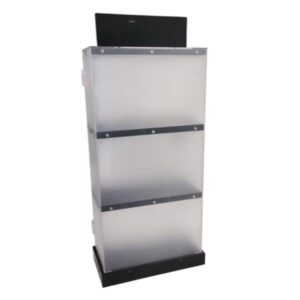 DISPLAY SIN LOGO DE ACRILICO 320 X 170 X 600 MM SIN LOGO IMPRESO FD321760002C NEGRO