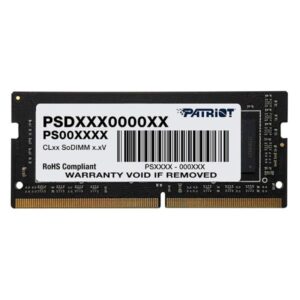 MEMORIA RAM PARA LAPTOP 32GB PATRIOT PSD432G32002S SL DDR4 3200MHZ CL22 1.2V NEGRO