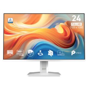 MONITOR MSI PRO MP243W E14 23.8" PLANA 1080P 144HZ IPS FREESYNC HDMI / DISPLAYPORT 9S6-3PD1CT-032 BLANCO