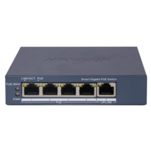 SWITCH HIKVISION DS-3E1505P-EI(O-STD) (E) 4 PUERTOS GIGABIT POE + 1 PUERTO GIGABIT RJ45 10/100/1000 MBPS ADMINISTRABLE 301802987