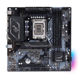 TARJETA MADRE ASROCK H670M PRO RS LGA1700 MICRO-ATX DDR4 90-MXBHK0-A0UAYZ NEGRO