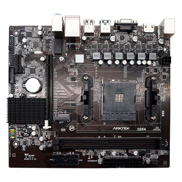 TARJETA MADRE ARKTEK AK-A320M EG AM4 MICRO-ATX DDR4 NEGRO
