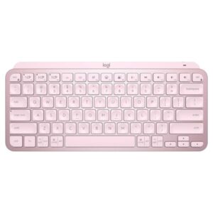 TECLADO LOGITECH MX KEYS MINI MEMBRANA INALÁMBRICO BLUETOOTH INGLÉS 920-010474 ROSADO