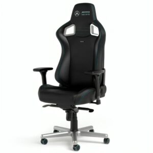 SILLA  GAMING NOBLECHAIRS  EPIC EDICIÓN MERCEDES AMG PETRONAS CUERO SINTÉTICO PGW-NB-EGC-001 NEGRO