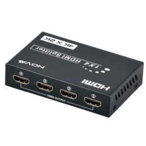 SPLITTER NOVA FAA38214001C DE 4 PUERTOS HDMI 4K@30HZ NEGRO
