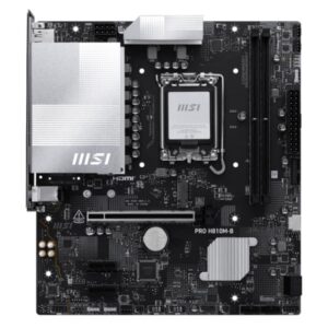 TARJETA MADRE MSI PRO H810M-B LGA1851 MATX DDR5 911-7E64-001 NEGRO/PLATEADO