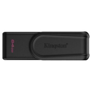 MEMORIA USB 64GB KINGSTON DATA TRAVELER EXODIA S USB-A  3.2 GEN 1 CON TAPA GIRATORIA DTXS/64GB NEGRO