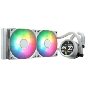 ENFRIAMIENTO LIQUIDO RGB AEROCOOL ABYSS L240R DIGI WHT AIO 240MM  LGA115X-1851/ AM5/AM4 ACLA-AD24117.21 BLANCO