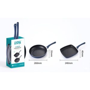 SET DE SARTENES WINNING STAR ST-5222 ALUMINIO 2 PIEZAS GUO-1767-WST-18642 AZUL