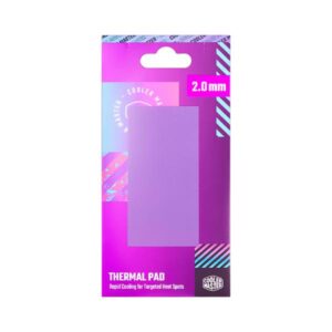 PARCHE TÉRMICO COOLER MASTER TPX NOPP 13.3W/M K 2.0MM GPU/CPU 95X45MM TPX-NOPP-9020-R1 MORADO